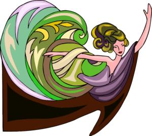 dancer-clipart-a-woman-in-green-dress-is-dancing