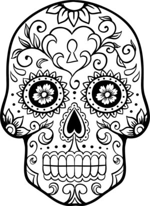 day-of-the-dead-clipart-a-sugar-skull-coloring-page