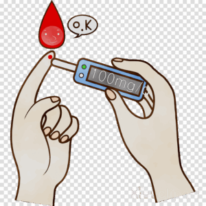 diabetes-clipart-a-person-holding-phone-with-heart-on-it