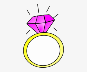 diamond-ring-clipart-a-diamond-ring-with-pink-on-top