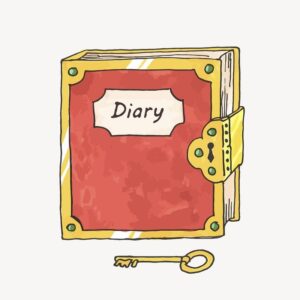 diary-clipart-a-book-with-red-cover-and-yellow-bookmark