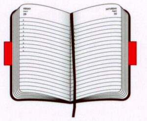 Diary Clipart A Book With Red Line On The Cover