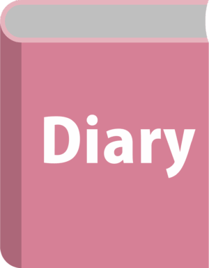 diary-clipart-a-pink-book-with-the-word-diary-on-it