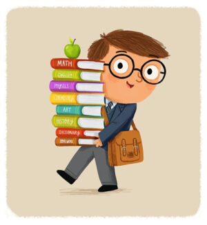 dictionary-clipart-a-boy-carrying-stack-of-books