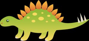 dino-clipart-a-green-dinosaur-with-orange-spots-on-its-head