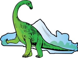 dinosaurs-clipart-a-dinosaur-with-snow-covered-body
