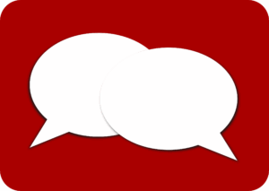 discussion-clipart-two-white-speech-bubbles-on-a-red-background