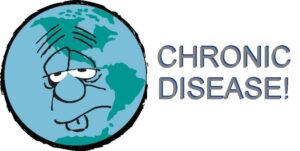Disease Clipart A Cartoon Earth With The Words Chronic Disease