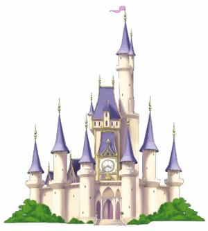 disney-castle-clipart-a-castle-with-clock-on-top-of-it