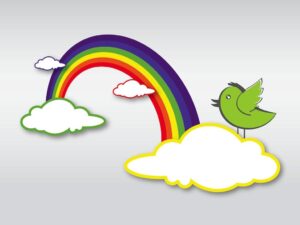 disney-world-clipart-a-bird-sitting-on-top-of-rainbow
