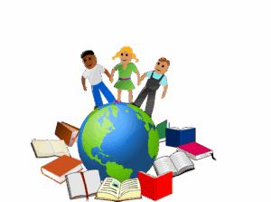 diversity-clipart-a-group-of-people-standing-around-globe