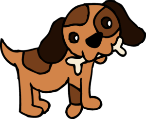 dog-and-cat-clipart-a-brown-dog-with-black-background-two