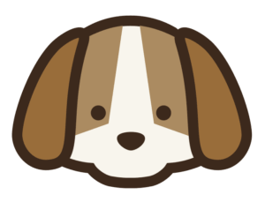 dog-clipart-easy-a-brown-and-white-dog-with-nose