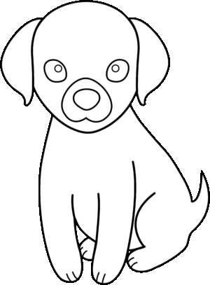 dog-clipart-easy-a-dog-sitting-down-with-its-eyes-closed
