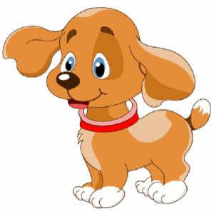 dogs-clipart-a-cartoon-dog-with-red-collar