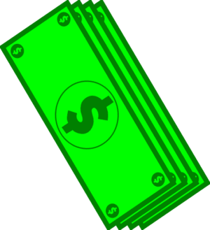 dollar-clipart-a-green-money-bill-with-black-circle