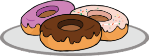 donuts-clipart-three-donuts-on-a-plate-with-sprin