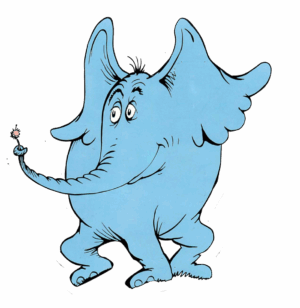 dr-seuss-clipart-an-elephant-with-a-flower-in-its-trunk