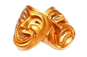 drama-masks-clipart-a-pair-of-gold-masks-on-white-background