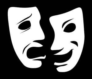 drama-masks-clipart-a-white-mask-with-black-background