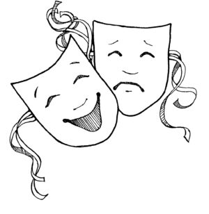 drama-masks-clipart-two-masks-with-ribbons-and