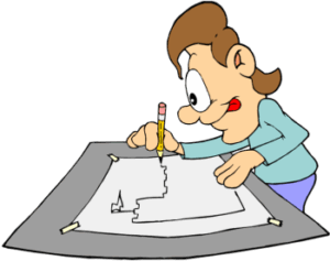 draw-clipart-a-cartoon-girl-writing-on-piece-of-paper