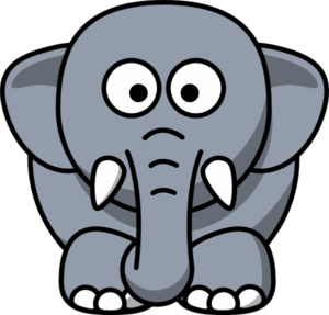 dream-clipart-an-elephant-with-a-sad-face