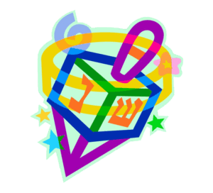 dreidel-clipart-a-heart-made-out-of-colorful-shapes