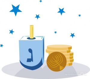 dreidel-clipart-a-stack-of-coins-and-coin-with-dollar-sign