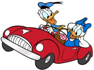 driving-clipart-donald-and-daisy-driving-a-car