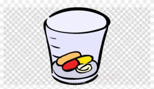 drugs-clipart-a-glass-of-water-with-pills-and