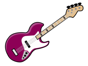 drums-clipart-a-pink-guitar