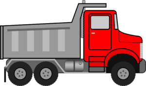 dump-truck-clipart-a-red-dump-truck-with-black-background