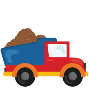 dump-truck-clipart-a-toy-truck-with-pile-of-dirt