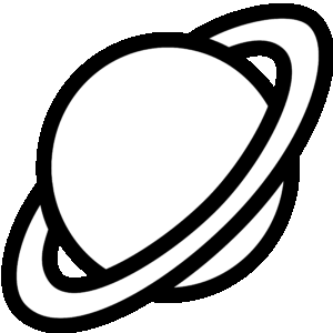 earth-clipart-black-and-white-saturn-clipart