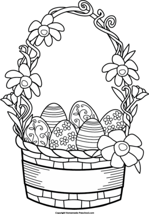 easter-clipart-black-and-white-a-basket-full-of-easter-eggs