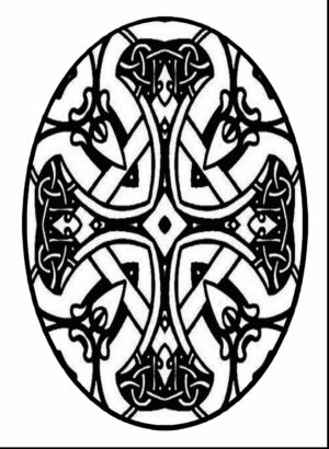 easter-egg-clipart-black-and-white-celtic-cross-tattoo-design