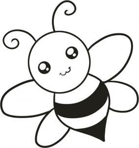 easy-clipart-drawings-a-bee-with-black-and-white-outline