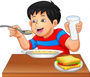 eat-clipart-a-boy-eating-breakfast