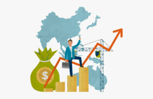 economy-clipart-a-man-in-suit-is-sitting-on-pile-of-money