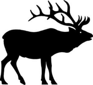 elk-clipart-a-moose-silhouetted-in-black-and-white