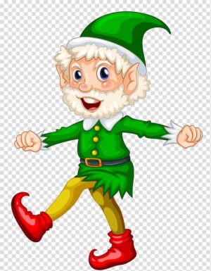 elves-clipart-an-elf-running-with-a-green-hat-and-red-shoes