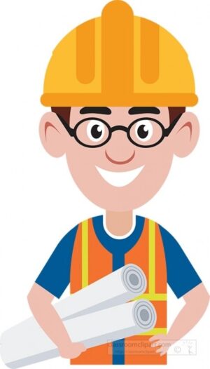 engineer-clipart-a-man-in-hard-hat-and-glasses-holding-roll-of-construction-paper