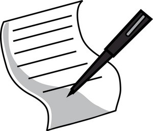 Essay Clipart A Pen And Paper With Check Mark