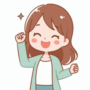 excited-clipart-a-woman-with-her-hand-up-and-smile
