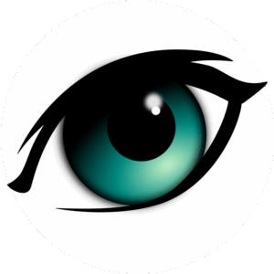 Eyeball Clipart A Green Eye With Black Background