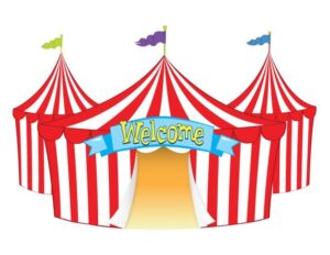 fair-clipart-a-circus-tent-with-welcome-sign-and