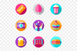 fair-clipart-a-set-of-colorful-flat-icons