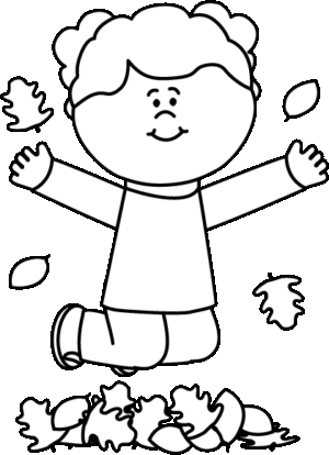 fall-clipart-black-and-white-a-little-boy-throwing-leaves