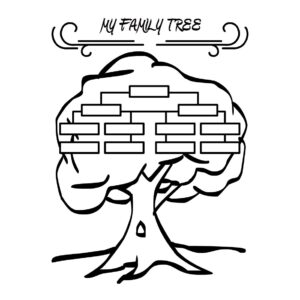 family-tree-clipart-a-tree-with-brick-wall-in-the-middle
